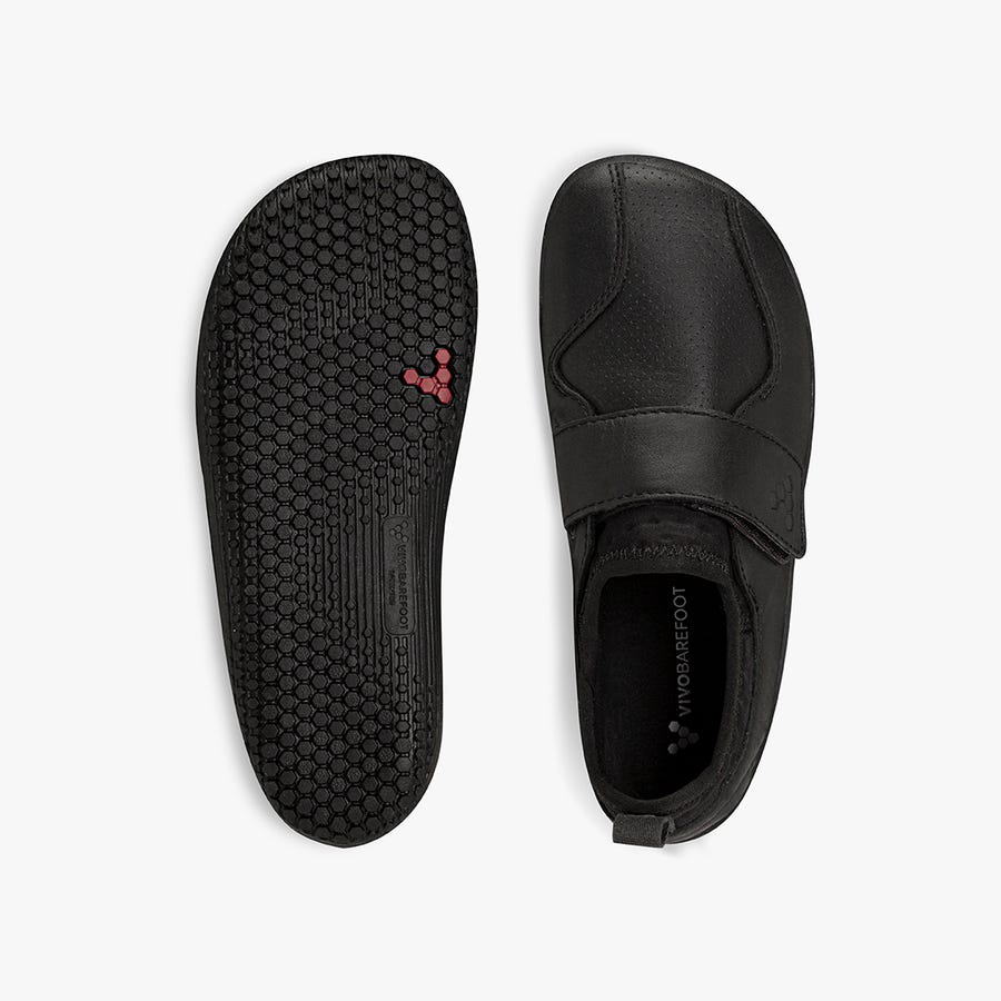 Vivobarefoot Primus School II Fritidssko Børn Sort | Danmark 0235QMAZ